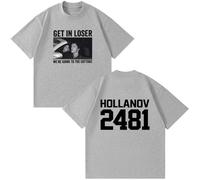 Heated Rivalry Camiseta Get In Loser We're Going To The Cottage Shane Hollander Ilya Rozanov T-Shirts Hombre/Mujer Algodón Informal Camiseta-Grey||l