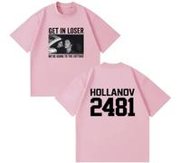 Heated Rivalry Camiseta Get In Loser We're Going To The Cottage Shane Hollander Ilya Rozanov T-Shirts Hombre/Mujer Algodón Informal Camiseta-Pink||s
