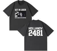 Heated Rivalry Camiseta Get In Loser We're Going To The Cottage Shane Hollander Ilya Rozanov T-Shirts Hombre/Mujer Algodón Informal Camiseta-Dark Gray||l