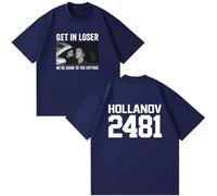 Heated Rivalry Camiseta Get In Loser We're Going To The Cottage Shane Hollander Ilya Rozanov T-Shirts Hombre/Mujer Algodón Informal Camiseta-Navy||l