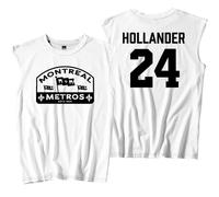 Heated Rivalry Merch Hollander 24 - Camiseta sin mangas unisex con cuello redondo sin mangas para los fanáticos de la serie de televisión, blanco, XXS