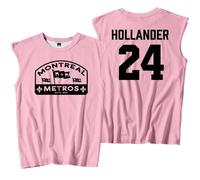Heated Rivalry Merch Hollander 24 - Camiseta sin mangas unisex con cuello redondo sin mangas para los fanáticos de la serie de televisión, rosa, L