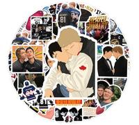 Heated Rivalry Merch Set De Pegatinas DIY H24 R81 Regalo Para Fans Pegatinas De Grafiti 60 Unidades-Black||60 Pcs