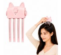 Heated Root Volumizer Clip, 2 Heat Settings, Cordless Styler (Pink) | Lift roots and shape bangs with two heat settings, a 30-second warm-up, and a compact rechargeable cat-ear design.