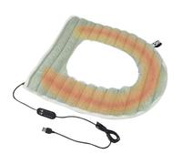 Heated Seat Cover, USB Powered Seat Warmer for Bathroom, ajustable Temperature Toilets Pad, Soft and Comfort Toilet Warmers for Cold Weather Use, 17,32 x 14,57 pulgadas
