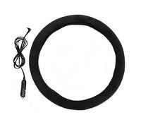 Heated Steering Wheel Cover - Polyester, Car Steering Wheel Cover, 12V Plug In | Warm Grip Comfort, Winter Wheels Covers, 12V Steerings Wheels Heater For Sedan, SUV, Truck, Minivan, Daily Commute