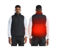 Heated Vest with 3 Gear Temperature Control 2 Heating Zone Lightweight USB Heating Down Vest for Men Women Camping Hiking Fishing