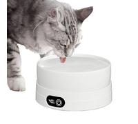 Heated Water Bowl For Cats - PP Aluminum Ceramic 15.2x15.2x8.3cm | 4 Temperature Settings 16W Pet Heated Drinking Bowl Anti Freeze Water Plate For Cats Dogs Ducks Birds Outdoor Winter Use