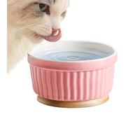 Heated Water Bowl, Thermostatic Dog Dish, Ceramic Pet Feeder, Winter Pets Waters Dishes, Outdoor Heated Feeding Bowls For Indoor, Outdoors,1.5 Meters/59 Inches,400ml,220v,