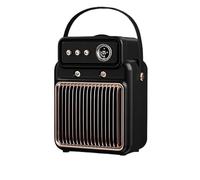 Heater, Calentador Portátil Dos En Un Ventilador De Spray 1200W Mini Tiempo Inteligente Adecuado Para La Oficina Casa Invierno,para invierno(BLACK)