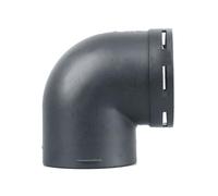 Heater Duct Elbow - 60mm 75mm Air Vent Outlet Connector for Parking Heaters | Strong PC Construction, Black Pipe Adapter, Exhaust Air Duct Fitting, Compatible with D2 D4 Heaters, Universal Connector