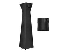 Heater Dust Cover - Outdoor Patio Heater Cover, Space Heaterr Dust Protector, With Zipper Heavy Duty 420D Dustt-proof Protector, Standing Pyramid Heaterr Coverr For Lawn Deck Tan Garden Yard