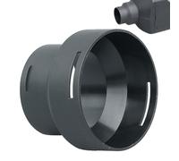Heater Outlet Connector - Exhaust Pipe Joint, Variable Diameter Chuck Reducing Adapters, Parking Climate Ventilation Conversion Hardware, Black Heat Shield Pieces | Auto Supplies For & Mechanics