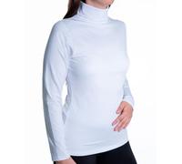 HEATGUARD Camiseta Térmica Mujer Cuello Alto y Manga Larga | Ropa Interior Térmica Transpirable y Entallada | Blanco | Talla S