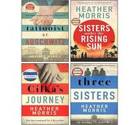 Heather Morris - Juego de colección de 4 libros (Sisters under the Rising Sun [tapa dura], The Tattooist of Auschwitz, Cilka's Journey, Three Sisters)