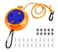 Heatigo Tendedero extensible, tendedero para camping, portátil, 8 m, para viajes, vacaciones, aire libre o jardín, también para el baño o la lavandería