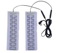 Heating Film - Electric Strip Heater Elements | Fast Hand Warmer USB Pad For Clothing Insoles Vests Jackets | 5V 8W Carbon Brazing Plate Sheet Thermal Warm Mat with 1.5M Cable For Winter