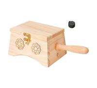 Heating Massaging Case, Massage Box, Adjustable Ergonomic Strap Wooden Heat, Household Massager Tool for Navel, Belly, Waist, Back, Arms, Knee, Women, Men and Elderly Adults