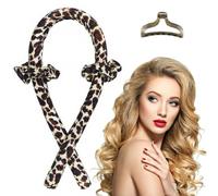 Heatless Curls, Rizador Pelo Sin Calor, Juego de rizadores sin calor, Rizadores de pelo durante la noche para dormir, rizos sin calor, rizadores de pelo jumbo sin calor, Estampado de leopardo