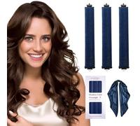 Heatless Hair Curler Overnight Curls-3 Pcs No Heat Curling Blowout Rod to Sleep In,Hair Rollers with Satin Scarf