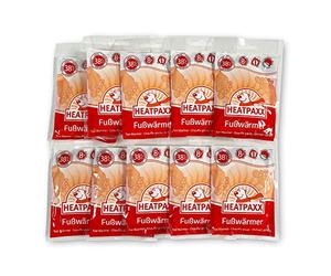 HeatPaxx Fußwärmer-10er Vorteilspack Calentador de pies, Unisex, Transparente, Medium