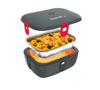 HeatsBox GO 2.0 - Fiambrera Eléctrica para Calentar Alimentos sin BPA, Con Aplicación Controlable, Batería Integrada, Fiambrera Termica de Acero Inoxidable a Prueba de Fugas (925 ml), 100 W