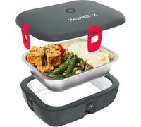 HeatsBox Style - Fiambrera Eléctrica de Enchufe para Calentar Alimentos, sin BPA, Temperatura Fija 85 °C, Recipiente de Acero Inoxidable a Prueba de Fugas (925 ml), 100 W