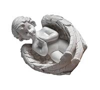 HEATSHAKING 1 Pieza Estatua de Ángel Vintage de Resina Adorno Decorativo de Niña Orando Escultura para Escritorio y Hogar para Amigos y Familia