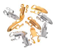 HEATSHAKING 10 Piezas Unidades Púas Ajustables para Guitarra Acero Inoxidable Púas de Dedo y Pulgar Compatibles con Acústica Eléctrica Banjo Accesorios para Músicos