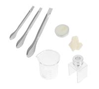 HEATSHAKING 1juego Kit para Hacer Labiales DIY con Molde de Silicona Cera y Vasos Medidores Herramientas Seguras para Reparar Lápices Labiales Rotos Compatible con Varias Marcas y Tipos