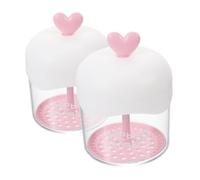 HEATSHAKING 2 Piezas Taza de Espuma Limpiadora Facial Fabricador de Espuma Rápida y Cremosa para Limpiadores Faciales y Geles de Ducha Color Rosa