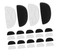 HEATSHAKING 20pares Almohadillas Nasales Suaves Silicona Gafas Clip Soporte Estable Actividades Aire