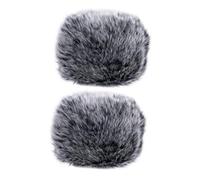 HEATSHAKING 2piezas Cubierta De Micrófono De Suave Pack De Protección Antisalpicaduras y Viento Para Grabaciones y Ktv Material Seguro y Lavable