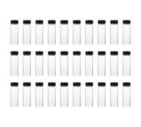 HEATSHAKING 30 Botellas de Vidrio de Borosilicato de 30 Ml con Rosca, Prácticas y Fáciles de Rellenar para Laboratorio y Escuela, Paquete de 30 Unidades Transparentes