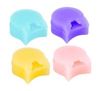 HEATSHAKING 4 Almohadillas de Silicona para Pulgar de Clarinete Negro Cojín Cómodo y Bordes Suaves para Accesorios Profesionales de Clarinete Color Aleatorio