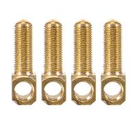 HEATSHAKING 4 Piezas de Tornillos Dorados para Vara de Violín, Accesorios de Metal de Alta Resistencia y Antióxido para Reparación de Instrumentos Musicales
