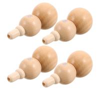 HEATSHAKING 4 Piezas Instrumento Musical de Madera Ligero y Portátil Diseño Clásico de Calabaza, Adecuado para Fiestas y Viajes, Adecuado Adultos