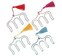 HEATSHAKING 4piezas Clips De Partituras Musicales Con Borlas Sujetapáginas De Metal Para Música Para Pianistas y Guitarristas