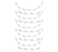 HEATSHAKING 50 Pares Almohadillas Nasales Cómodas y Fáciles de Limpiar de Silicona Ovaladas Diseño Antideslizante para Gafas y Gafas para Uso Diario