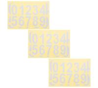 HEATSHAKING 6 Hojas Pegatinas Fácil para o Buzón Autoadhesivas Números Impermeables de y Reflectantes Adhesivo Duradero Aplicación para Dirección Puerta