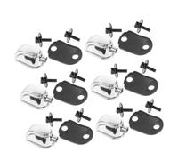 HEATSHAKING 6pcs Drum Kit Lug Mounts, Snare Drum Accessories and Parts, Percussion Lug, Metal with Gasket Screws, Portable Compact Design, Stage Setups for Outdoor Activities