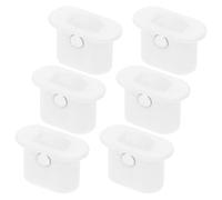 HEATSHAKING 6PCS ruedas de puerta corredera, deslizadores de electrodomésticos para refrigeradores, plástico blanco, rodamiento de precisión, bajo ruido, para refrigeradores y uso comercial