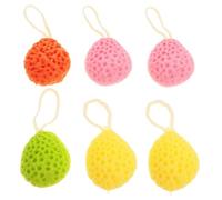 HEATSHAKING 6piezas Esponjas De Baño Exfoliadoras Forma De y Panal Paquete De Multi- Para Ducha y Limpieza Corporal