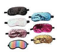 HEATSHAKING 7 Piezas Máscara para los juegos para juegos parches ojo antifaz para dormir para azul deep sleep mask eye patches Oscle Masks para dormir antifaz para dormir para mujer tela