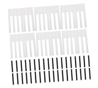 HEATSHAKING 88 Piezas De Piel para Teclas De Piano Blanco 5.2 Cm y Teclas Negras Mate Accesorios para Reparación De Teclados De Piano Suministros para Partes