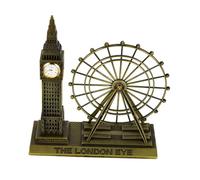 HEATSHAKING Adorno De Londres Aleación Big y London Eye Souvenir De Viaje para Decoración De Estantería y Exhibición Detalles Intrincados y Versatilidad Decorativa