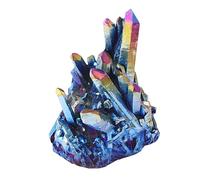 HEATSHAKING Adorno de Racimo de Cristal Natural Multicolor 70 G, Pieza Única Chapada en Colores, Decoración para Escritorio, Hogar y Oficina, Accesorio Decorativo para Estilo Aleatorio