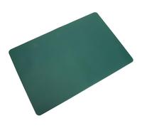 HEATSHAKING Almohadilla de Manicura de Doble Cara, Cojín de Mano para Decoración de Uñas, Tapete Resistente al Agua y Anti-manchas en Piel Sintética, Color Verde Oscuro para Salón y Uso