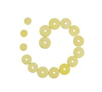 HEATSHAKING Almohadillas de Flauta Travesera 16 Piezas Amarillo Claro Agujero Abierto para Reparación y Mantenimiento, Accesorios para Instrumentos de Viento de Madera, Sellado Hermético