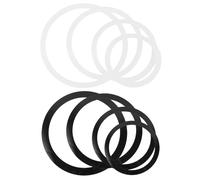 HEATSHAKING Anillos Amortiguadores de Sonido para Batería 10/12/14/16 Pulgadas, Kit de Sordinas Acústicas para Parche, Accesorios para Práctica y Reducción de Ruido en Estudios y Ensayos